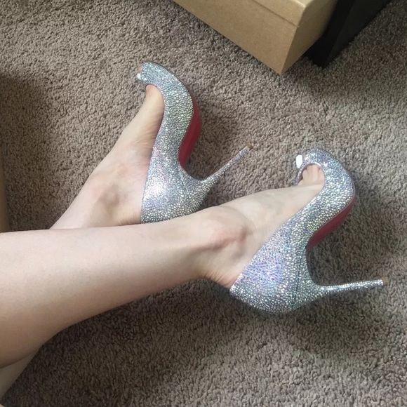 AUTHENTIC CHRISTIAN LOUBOUTIN SWAROVSKI CRYSTALS - Picture 3 of 8